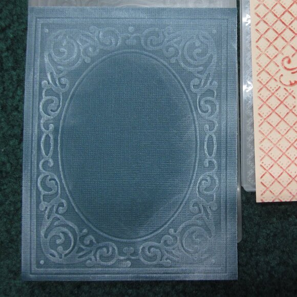 6 Embossing Folders 4x6 Frames Darice Sizzix Cuttlebug - Picture 3 of 6